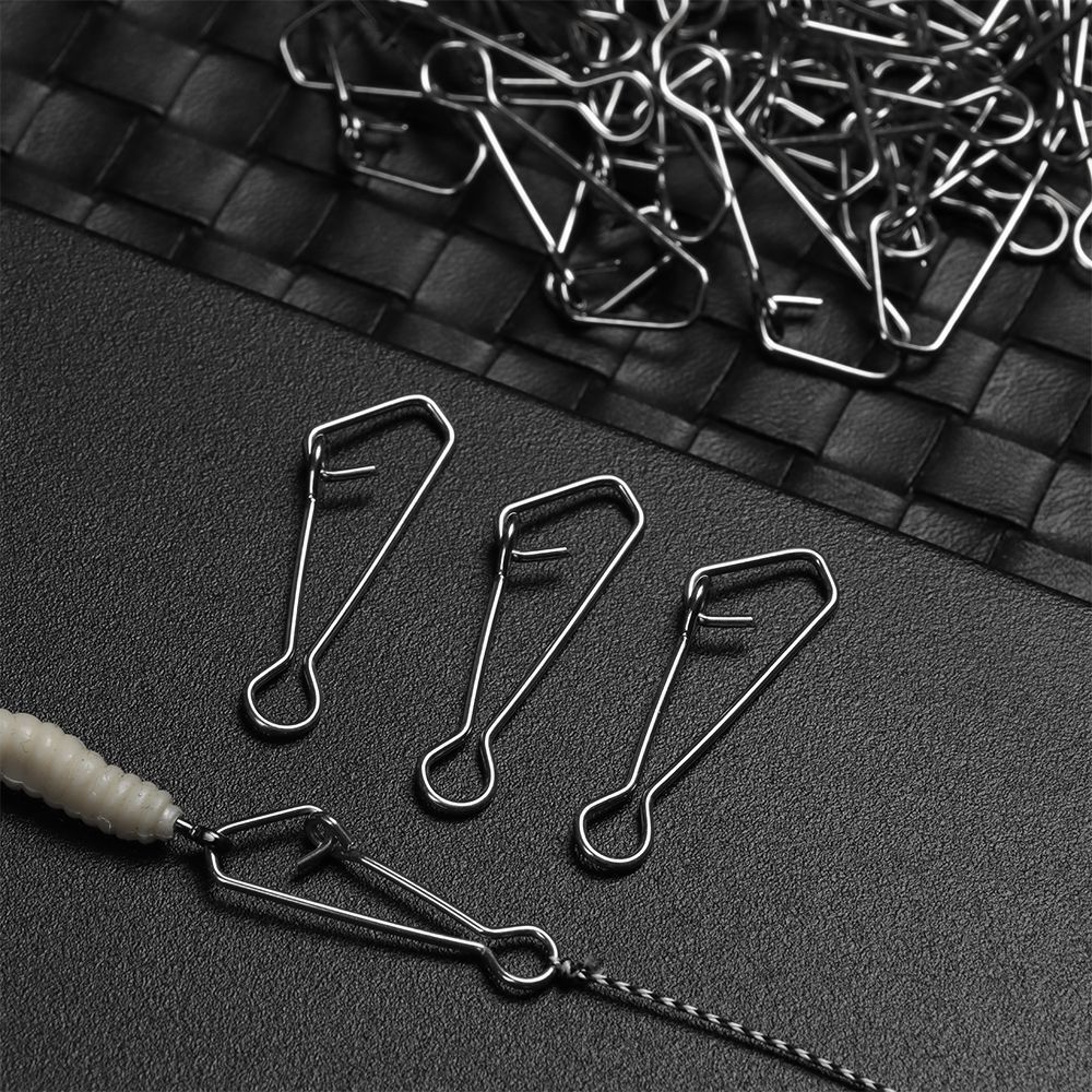 Fishing Hook Stainless Steel - 50 Buah/Pak Kunci Klip Cepat Kait