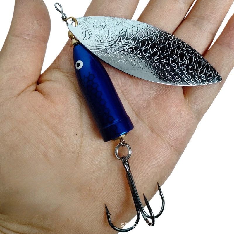 Fishing Hook Treble - 2pcs Umpan Pancing Logam Berputar 9-37g