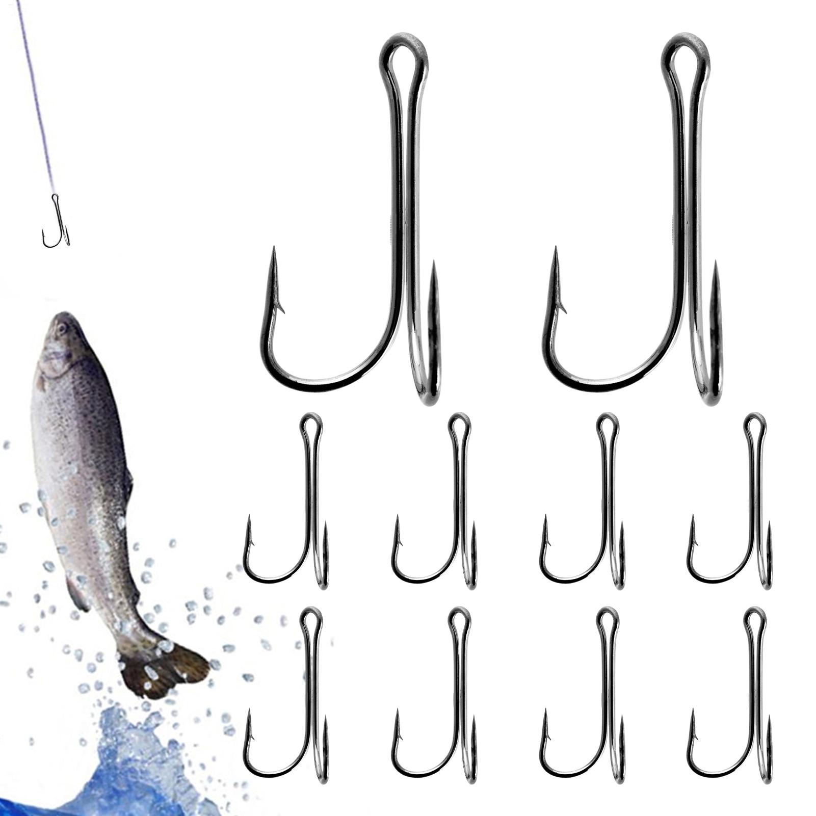 Fishing Hook Treble - Kail Pancing Berduri 10 Buah Baja