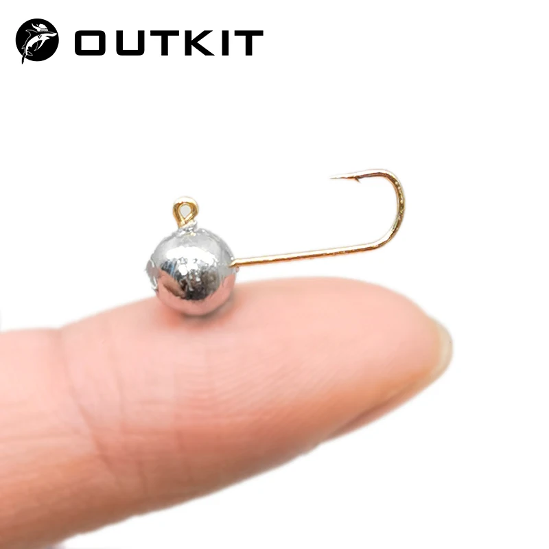 OUTKIT 10 Buah Mini Jig Kepala - Fishing Hook Offset ulasan dan harga