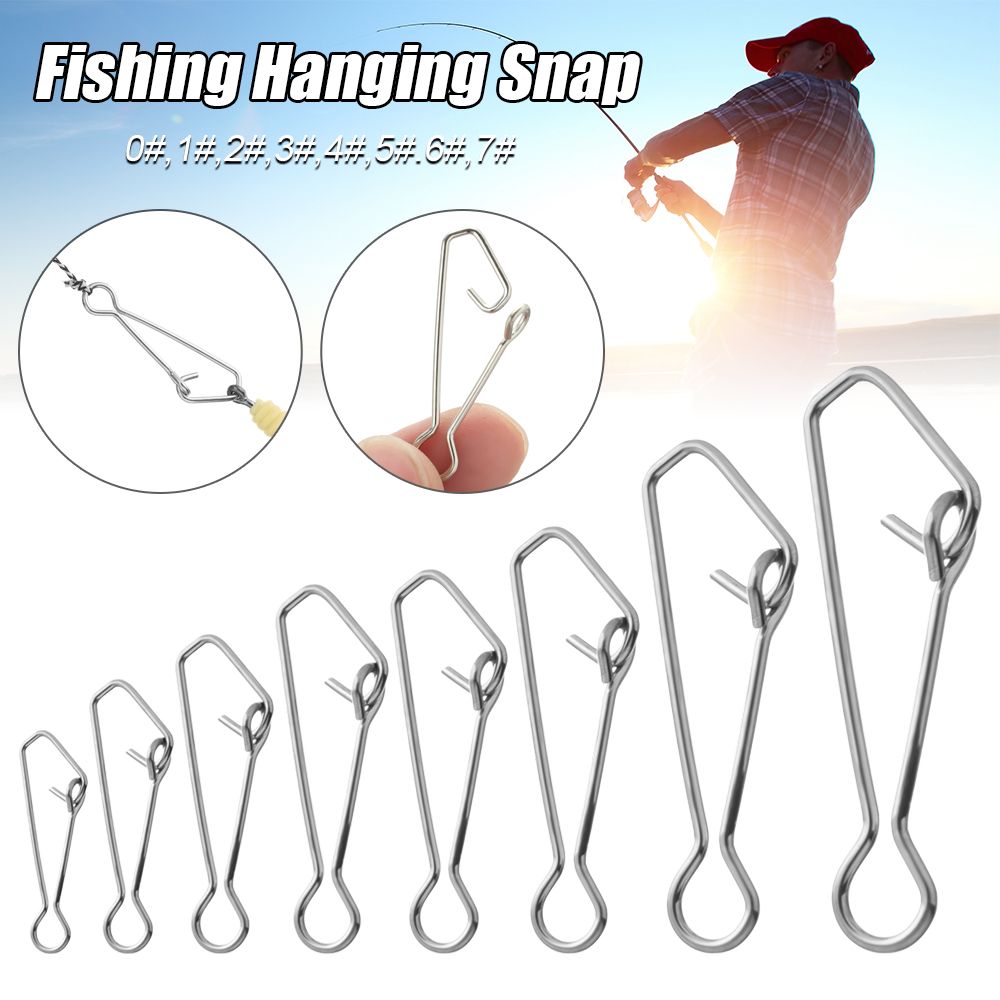 50 Buah/Pak Kunci Klip Cepat K - Fishing Hook Stainless Steel ulasan dan harga