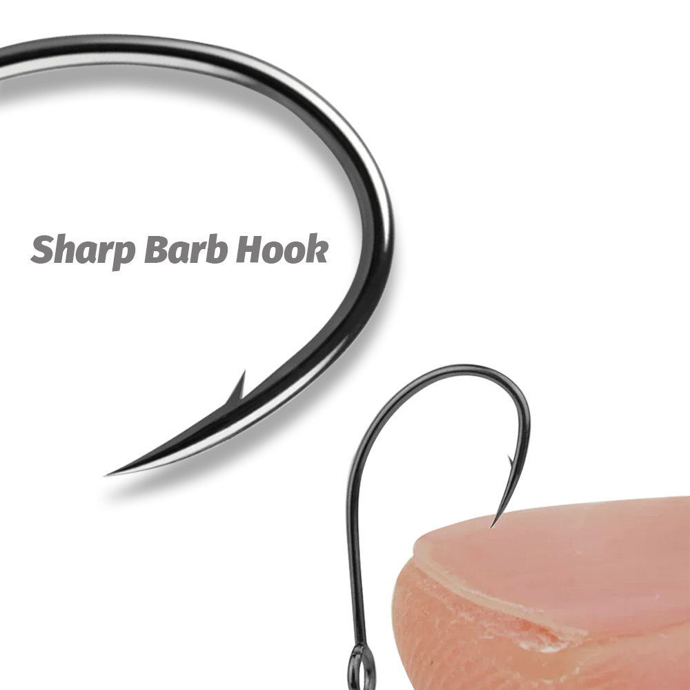 20 buah kait tunggal cincin be - Fishing Hook Circle ulasan dan harga