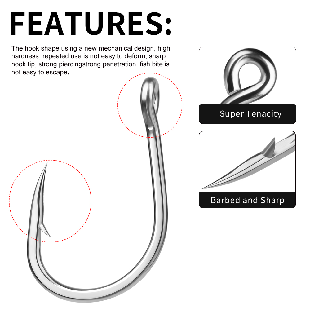 PROBEROS 10 Buah/Lot Kail Panc - Fishing Hook Assortment ulasan dan harga