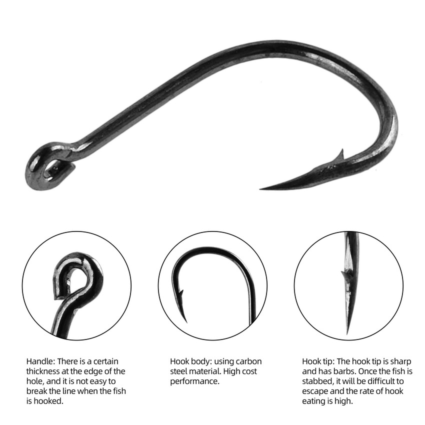 70 Buah/Boks Set Kait Pancing  - Fishing Hook Circle ulasan dan harga