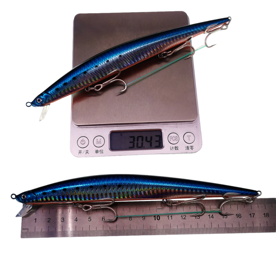 MUKUN 175mm 30g Umpan Buatan M - Fishing Hook Treble ulasan dan harga