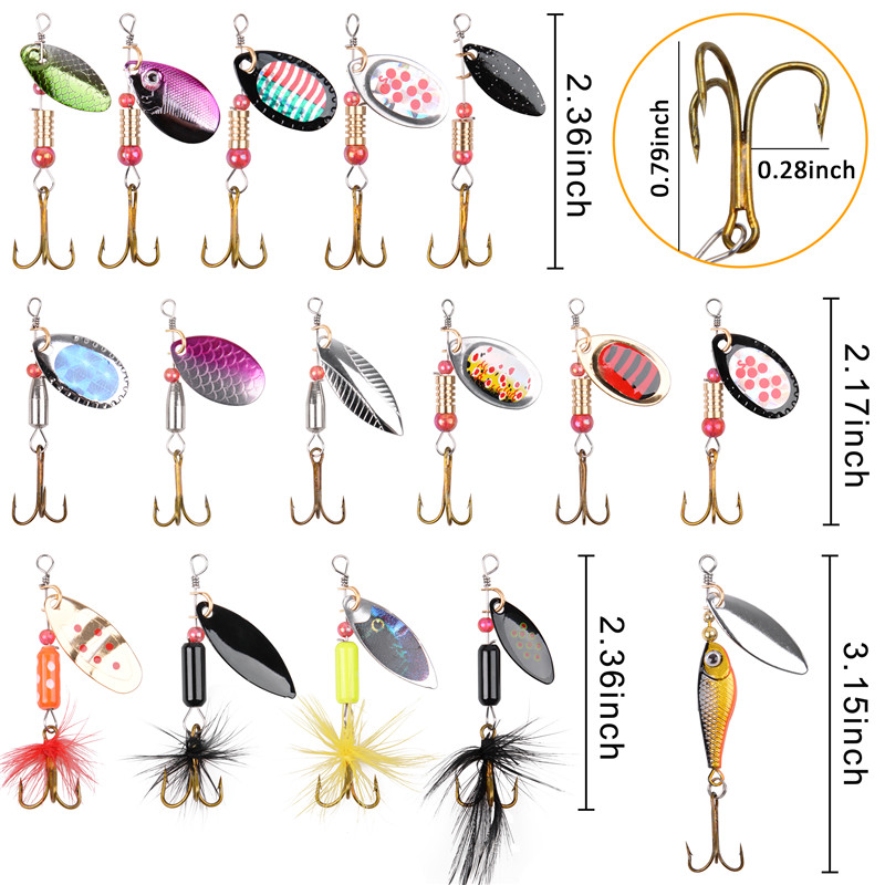 Umpan pemintal pancing, 5/10/1 - Fishing Hook Treble ulasan dan harga