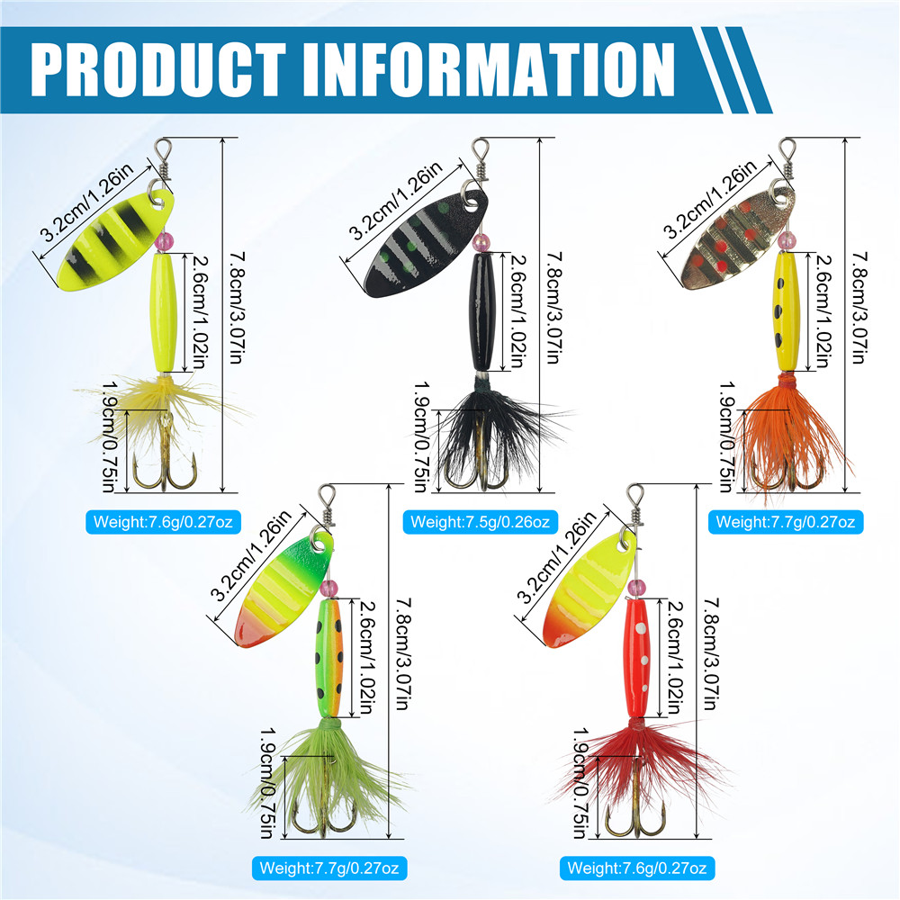 Umpan pemintal pancing, 5/10/1 - Fishing Hook Treble ulasan dan harga